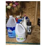 Grouping of cleaning supplies