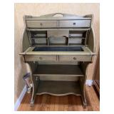 Small green secretary desk 40 inches tall