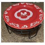 Temptations plate with stand