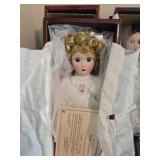 Bride of America porcelain doll with certificate