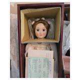 Bride of America porcelain doll with certificate