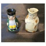 Pair of miniature Toby mugs, approximately 2