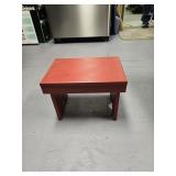 Cute little red foot stool