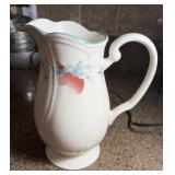 Porcelain pitcher by Epoch, 9 inches