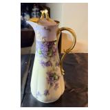 Porcelain pitcher by WL Bailey, approximately 10