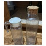 Two glass bottles