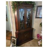 Corner china cabinet 76 inches tall by 42 inches