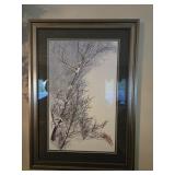 Print of Rabbit in snow 22 by 16 inches