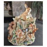 Spring Fitz and Floyd cookie jar