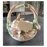 Cute little bunny basket by Fitz and Floyd
