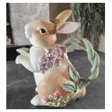 Fitz and Floyd rabbit pitcher