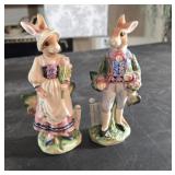 Fitz and Floyd two rabbits