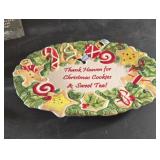 Beautiful Christmas cookie platter by Fitz and