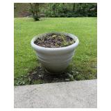 Large gray flower , 16 inches tall, 23 wide
