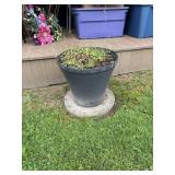 Black flower pot, 15x16