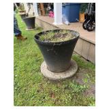 Black flower pot, 15x16