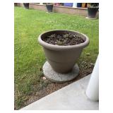 Gray flower pot, 16x 19