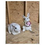 Bunny with an egg and a  chunky one