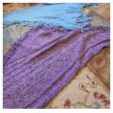 Two knitted shawls