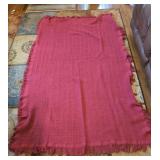 Red coverlet