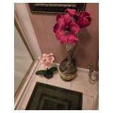 Pair of artificial flowers