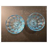 Pair of beautiful blue bowls 6 inches diameter