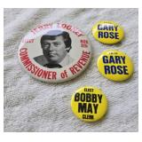 Vintage Buchanan County Political pins