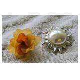 Flower pins