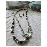 Necklace and earrings