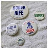 Vintage Political pins, Buchanan County