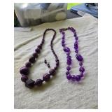 Purple necklaces