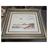 Print of ocean, 20x16