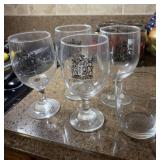 The hotel Roanoke goblets
