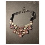 Rhinestone costume necklace