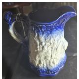 Burleigh Ironstone blue & white pitcher