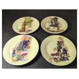 Wine and grape motif plates