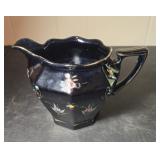 Pretty black and pink rose pitcher