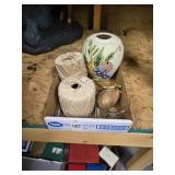 Box lot of yarn and misc