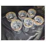 Set of 6 Bohemian stems from Germany 7 inches