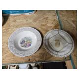 A misc bowl and saucer