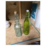 Pair of glass bottles
