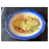 Plate, rose pattern, 9 inches