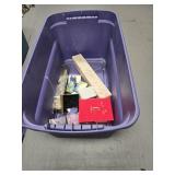 Tote with some miscellaneous