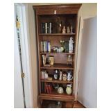 Book shelf only - no contents - with queen Ann