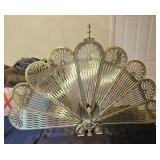 Brass fireplace screen