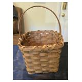Folk art hand made basket out of white oak