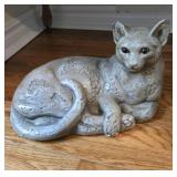 Pretty cat figurine, approximately 14 inches