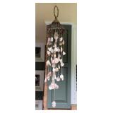 Seashell wind chimes, approximately 3 ft
