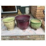 Group of flower pots