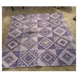 Beautiful purple lap quilt, 49x60
